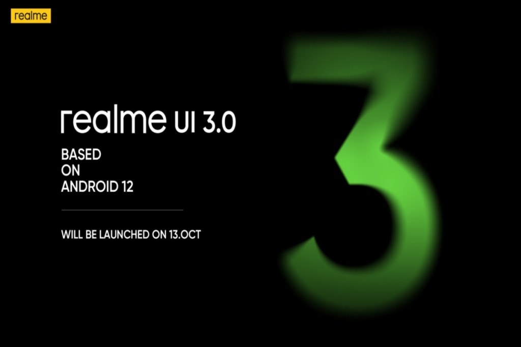 Realme UI 3.0, Realme UI 3.0 launch October, realme UI 3.0 androiid 12 based OS, Realme GT series, Realme UI upgrade