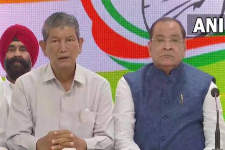 Uttarakhand BJP leader and state cabinet minister Yashpal Arya and his son MLA Sanjeev on Monday joined the Congress in presence of party leaders Harish Rawat and KC Venugopal in Delhi. 