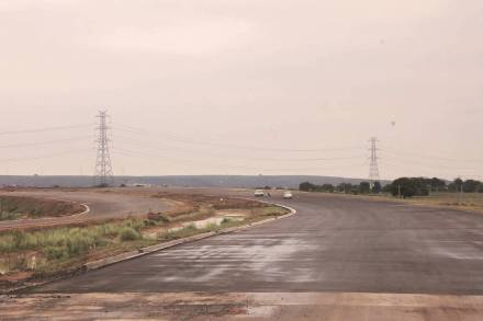 Delhi Mumbai Expressway, near Sohna, Haryana, on Thursday, September 16, 2021. Express photo by Abhinav Saha