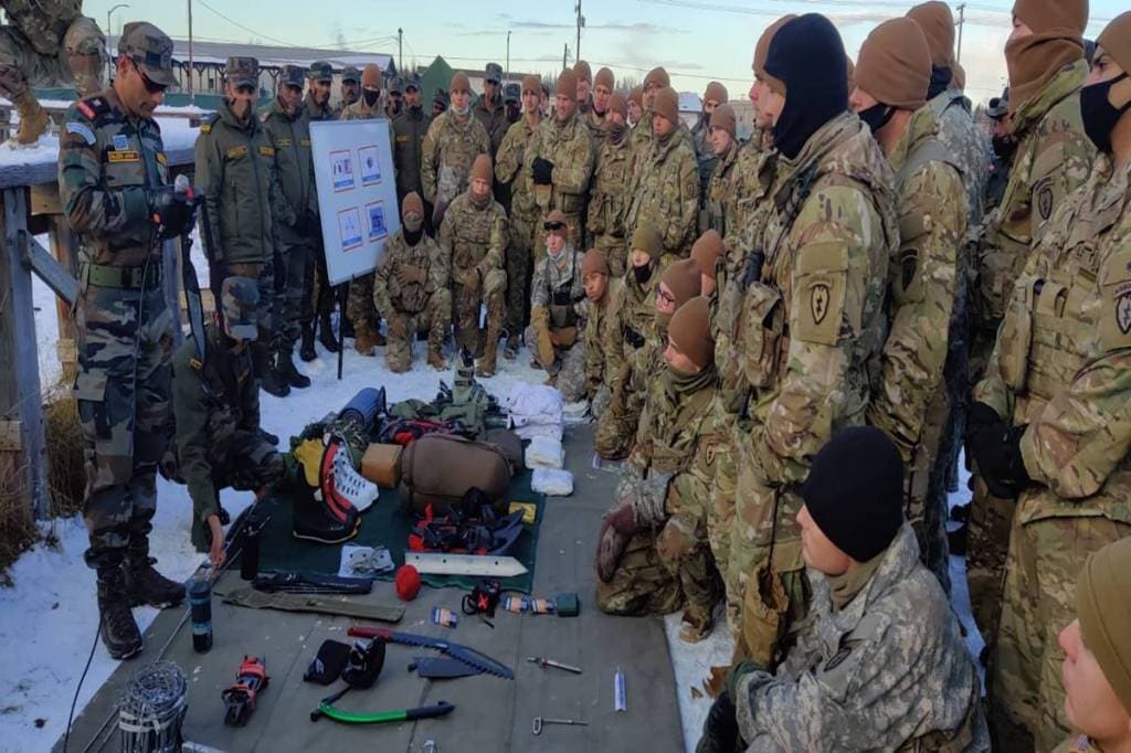 Hectic training schedule of the fortnight long exercise includes activities counter-terrorism environment under the UN mandate and also joint training in counter-insurgency. (Credit: Indian Army)