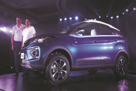 The Tata Nexon EV launch at Taj lands End in Bandra. Express photo by Prashant Nadkar, Thursday 19th December 2019, Mumbai, Maharashtra. The Tata Nexon EV launch at Taj lands End in Bandra. Express photo by Prashant Nadkar, Thursday 19th December 2019, Mumbai, Maharashtra.