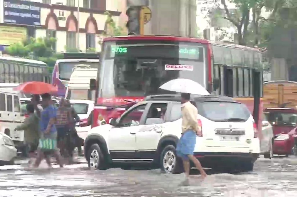 An official release meanwhile said "Dr MGR Chennai Central-Mangalore Express Special scheduled to leave at 4.20 PM on Sunday is rescheduled to leave at 7.30 PM" due to late running of pairing train, of about 3 hours and 10 minutes. (ANI Image)