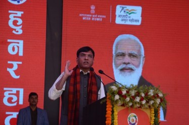 Prime Minister Narendra Modi has given the slogan of 'Vocal for Local' to fulfil the vision of an 'Aatmanirbhar Bharat' (self-reliant India) which is being carried forward by the 'Hunar Haat', Mandaviya said.