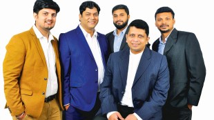 (L-R) Digisafe co-founders Ashwin Arora, Anupam Shrey, Rajat Dhar, Suman Roy Choudhury and Mallikarjun Kukunuri