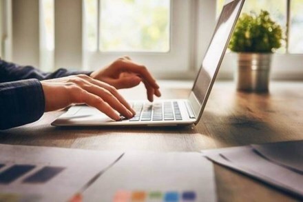 The hybrid model means employees work partly on-site or in the office and partly remotely depending upon work requirement and productivity.