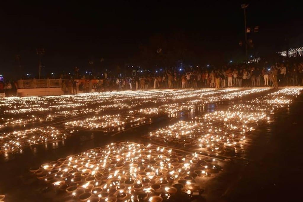 Last year, over six lakh earthen lamps were lit during the "Deepotsav" to celebrate the festival, creating a world record. (File image for representation)
