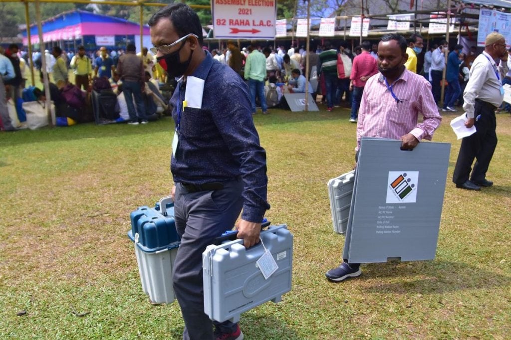 While around 73.38 per cent voter trunout was recorded in Assam, in Himachal Pradesh, 78.75 per cent voter turnout was recorded in Jubbal-Kotkhai, 57.73 per cent in Mandi, 66.2 per cent in Fatehpur, 64.97 per cent in Arki and 78.75 per cent in Jubbal-Kotkhai. (Representative image)