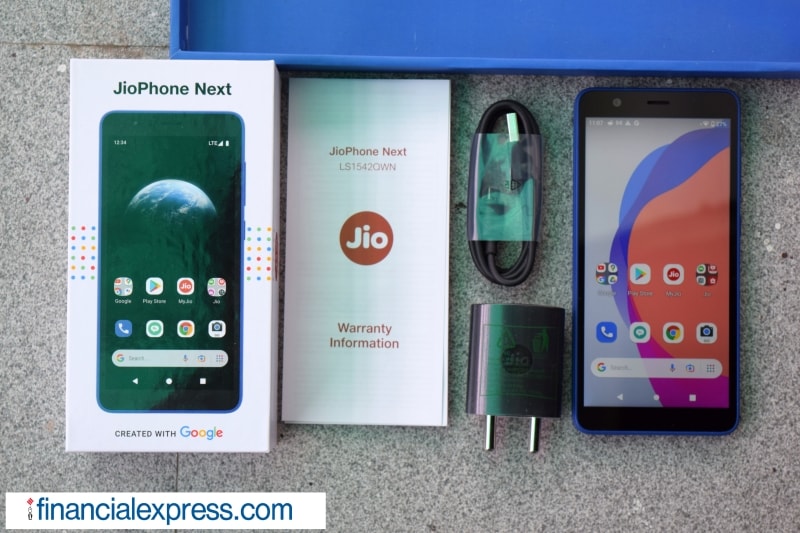 The software experience in the JioPhone Next will focus on three aspects: localisation, cameras and push for latest Android features and security updates. It will bundle features like voice assistant and automatic read-aloud of screen text, language translation, and a smart camera with augmented reality filters from Snapchat and HDR. (Photo credit: Saurabh Singh/Financial Express)