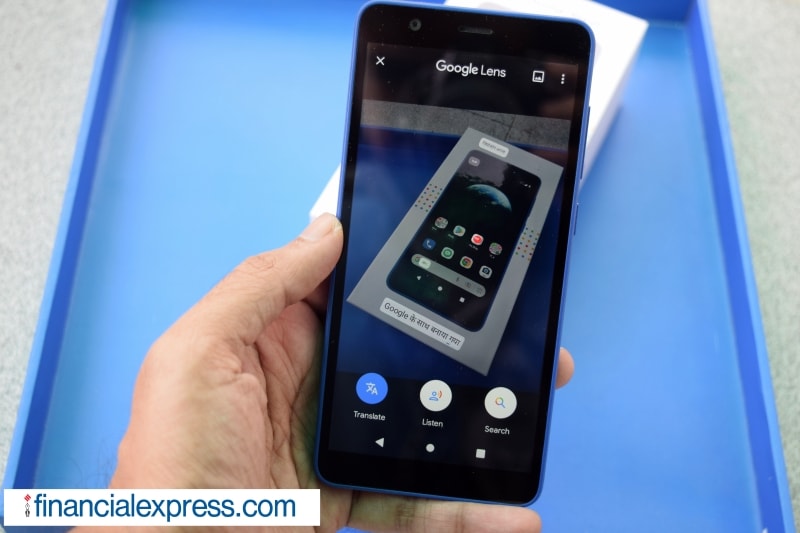 Jio has made it abundantly clear that software, not hardware, is the JioPhone Next’s marquee feature. That’s not to say that the hardware isn’t interesting. (Photo credit: Saurabh Singh/Financial Express)