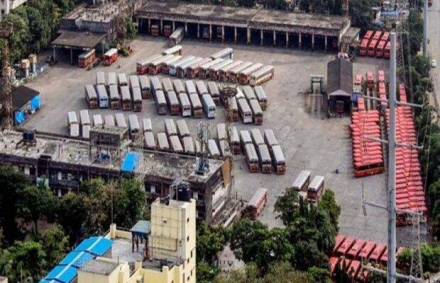 MSRTC employees strike MSRTC employees strike