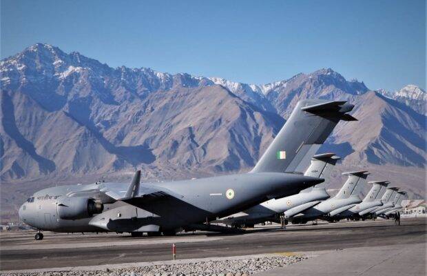 IAF, Logistics Supply to the troops in the northern sector., Operation hercules, Ministry of Defence IAF traansport aircraft