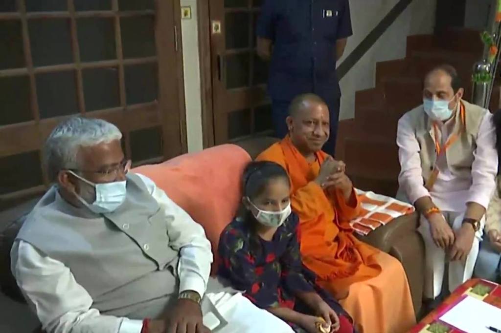 Adityanath also promised compensation to the families who were allegedly forced to migrate from the town between 2014 and 2016. Adityanath also promised compensation to the families who were allegedly forced to migrate from the town between 2014 and 2016.