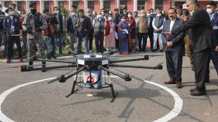 Drone based vaccine delivery in Jammu and Kashmir