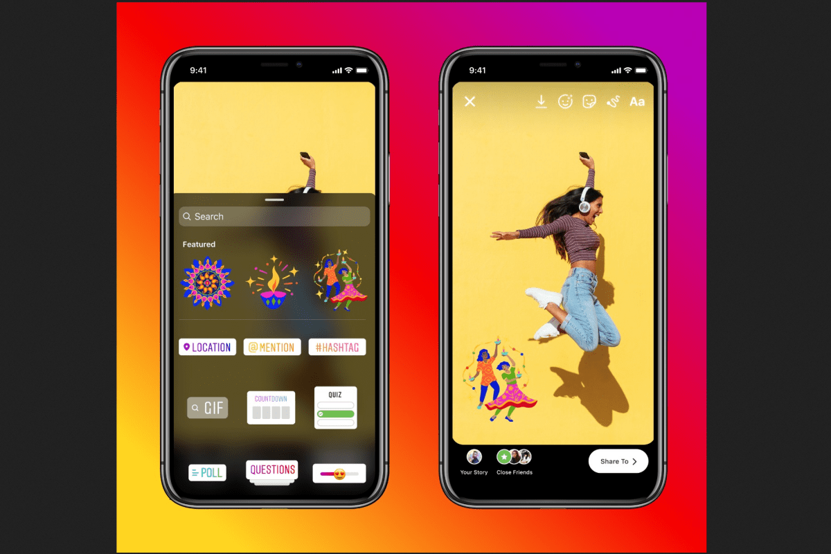 instagram diwali stickers