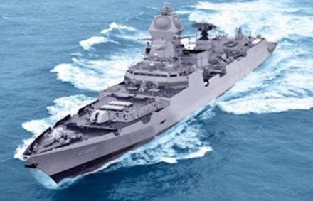 The destroyer Visakhapatnam has almost 75 percent indigenous content on board(Credit: Indian Navy).