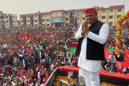 SP chief Akhilesh Yadav has been campaigning extensively across the state.