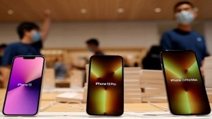 Apple’s lead over its competition is clear barely a couple of months since the launch of the iPhone 13 series. (File/Reuters)
