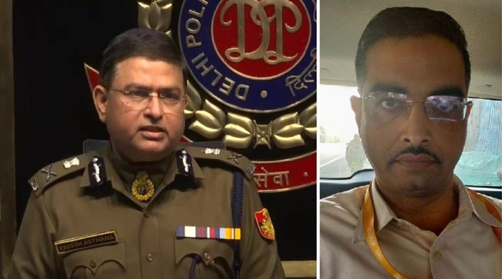 Addressing media on December 18, Asthana had said that the police team probing the case had identified about 1000 cars that were present on the day of the explosion and their drivers, owners were questioned. (In pic: Delhi CP Rakesh Asthana and Bharat B Kataria (R).