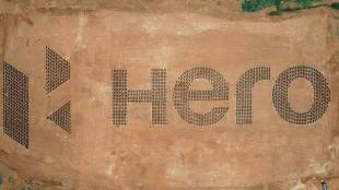 Hero Motocorp makes the largest motorcycle logo in the world