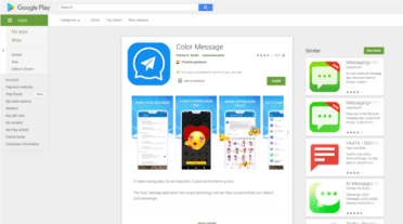 Color Message, the app in which the malware has now been detected, was found to be connecting to servers hosted in Russia. (Image via Pradeo)