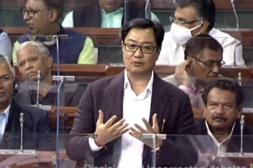 Kiren Rijiju hits back at P Chidambaram.