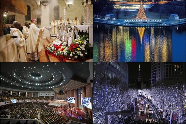 People across the world celebrated Christmas festivities with much fervour and joy. Though the celebrations have been restricted at most places due to heightened COVID-19 measures, especially in light of the Omicron variant, the spirit of celebration among people still shone through as many countries saw people attending midnight mass and prayers while wearing masks. Many people also attended meets held for causes like COVID-19 or the tornado that struck many parts of the US recently. In India, as well, people could be seen visiting churches for prayers and celebrations.