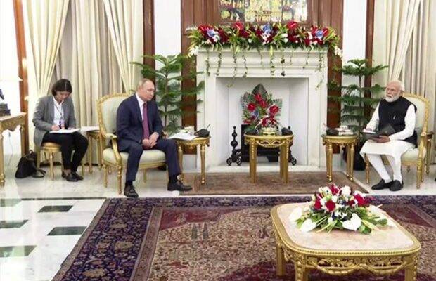 Russian President Vladimir Putin and PM Narendra Modi