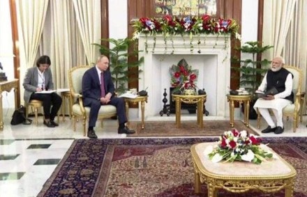 Russian President Vladimir Putin and PM Narendra Modi Russian President Vladimir Putin and PM Narendra Modi