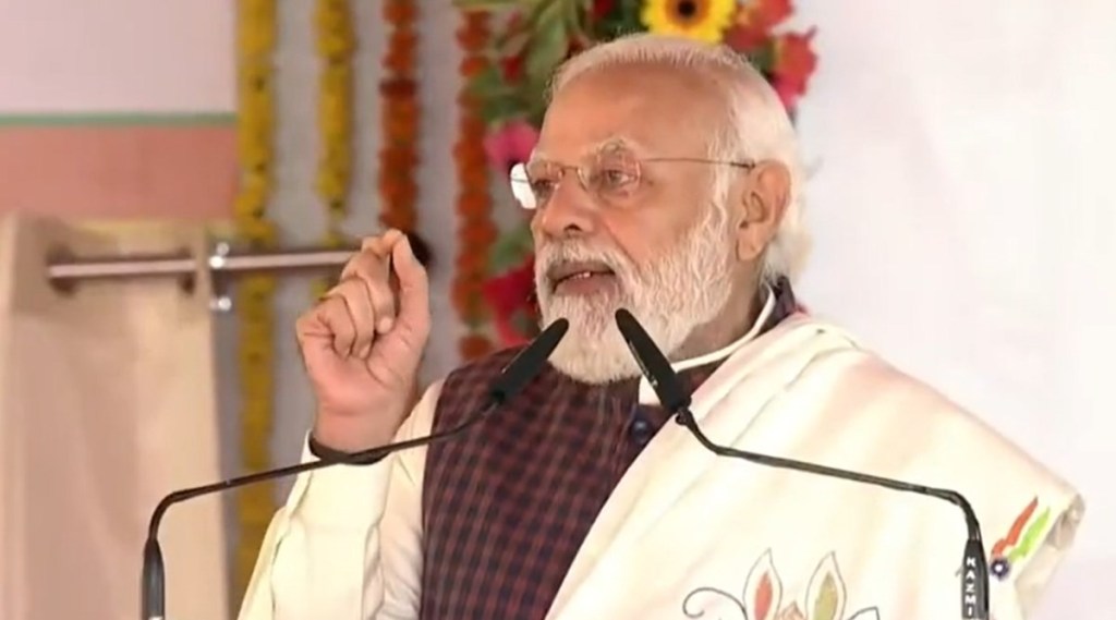 PM Modi said that before the Yogi government, criminals wielding guns used to roam free on roads after sunset as the law and order situation was in shambles.
