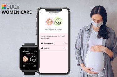 GOQii Smart Healthcare, Women Care, GOQii App, Smart Vital Devices, menstruation, pregnancy, health data, track pregnancy