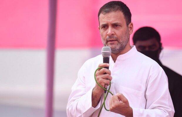 This is the first public rally of the Congress party in Gujarat in the run-up to the 2022 state elections, due in December. This is the first public rally of the Congress party in Gujarat in the run-up to the 2022 state elections, due in December.