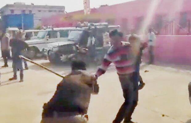 After the video went viral causing an immense outrage, the Uttar Pradesh police late night issued a statement saying an appropriate action will be taken against the culprits. After the video went viral causing an immense outrage, the Uttar Pradesh police late night issued a statement saying an appropriate action will be taken against the culprits.