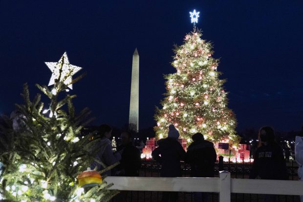 Like every year, the National Christmas Tree on the Ellipse near the White House, was decorated and lit up in Washington. (Image: AP/PTI)