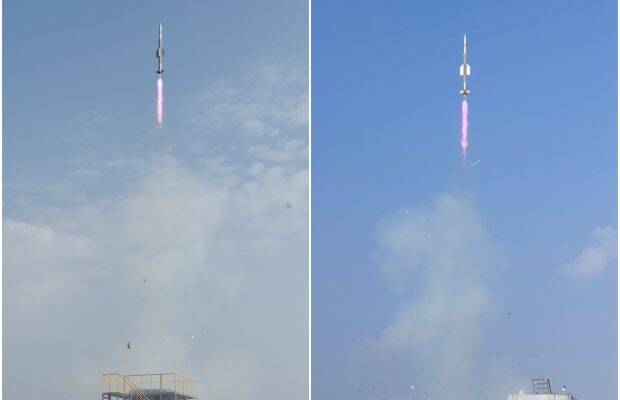 The flight path of the missile along with its health parameters were monitored using a number of tracking instruments deployed by ITR, Chandipur. (Twitter/DRDO) The flight path of the missile along with its health parameters were monitored using a number of tracking instruments deployed by ITR, Chandipur. (Twitter/DRDO)