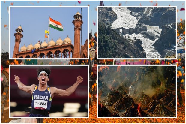 A year started with hope of vaccine which took a devastating turn of coronavirus second wave can be remembered for so many other reasons as well. Year 2021 saw more covid related deaths than 2020 due to surge in Delta variant. India also witnessed farmers' protest and 'tractor rally' amid the 72nd Republic Day celebrations. This is the same year when Neeraj Chopra made history by winning India's first-ever gold medal in athletics at the Tokyo Olympics. Let us take a flashback of year 2021 through these defining images: