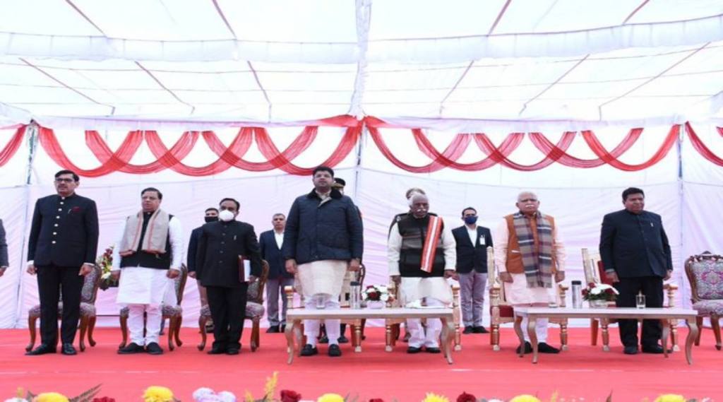 With the induction of the two MLAs, the strength of the Haryana council of ministers has gone up to 14, including the chief minister, which is the upper limit. 