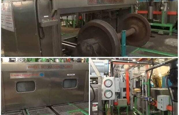Wheel Set Washing Plant, railway