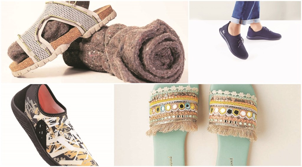 The heel counters are created with upcycled industrial fishing nets, outsoles composed of recycled rubber and cork, while the comfortable Ortholite ECO35 insoles are made of 5% recycled rubber content.