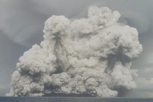 Tonga's massive underwater volcanic eruption could deliver long-lasting damage to coral reefs, erode coastlines and disrupt fisheries, say scientists studying satellite images and looking to the past to project the future of the remote region. Let us take a look at some of the images related to the massive eruption and huge damage: