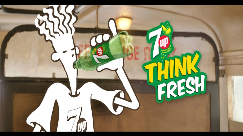 The quirky brand campaign features the 7UP mascot Fido Dido
