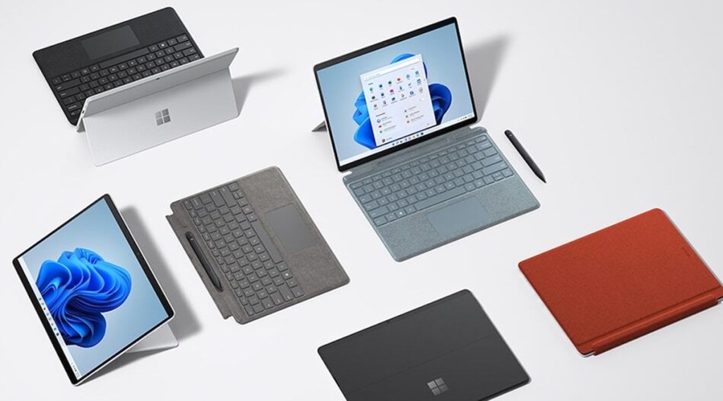 The WiFi-only Microsoft Surface Pro is available in platinum finish and different configurations.