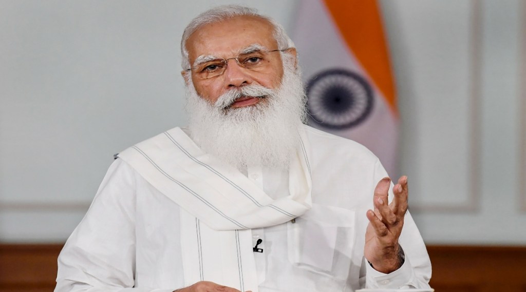 Modi dedicated to the nation the 400-bed tertiary cancer care centre to the nation built at a cost of Rs 534 crore. (PTI)