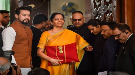 Finance Minister Nirmala Sitharaman from earlier budget presentation. (File Photo: Reuters)