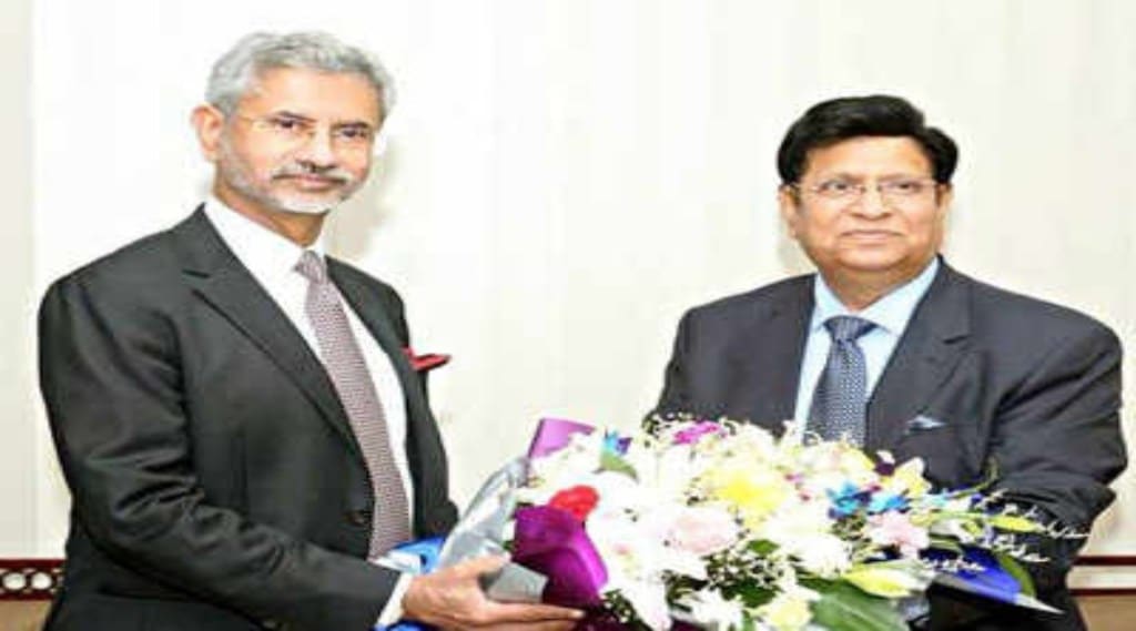 External affairs minister S.Jaishankar with Bangladesh foreign minister AK Abdul Momen