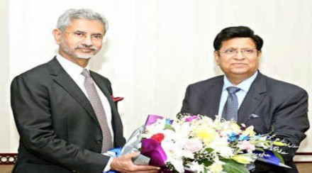 External affairs minister S.Jaishankar with Bangladesh foreign minister AK Abdul Momen