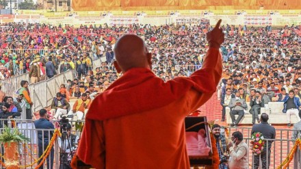 Adityanath and top BJP leaders claim that there has not been a single riot in Uttar Pradesh after the BJP government was formed in 2017. Adityanath and top BJP leaders claim that there has not been a single riot in Uttar Pradesh after the BJP government was formed in 2017.