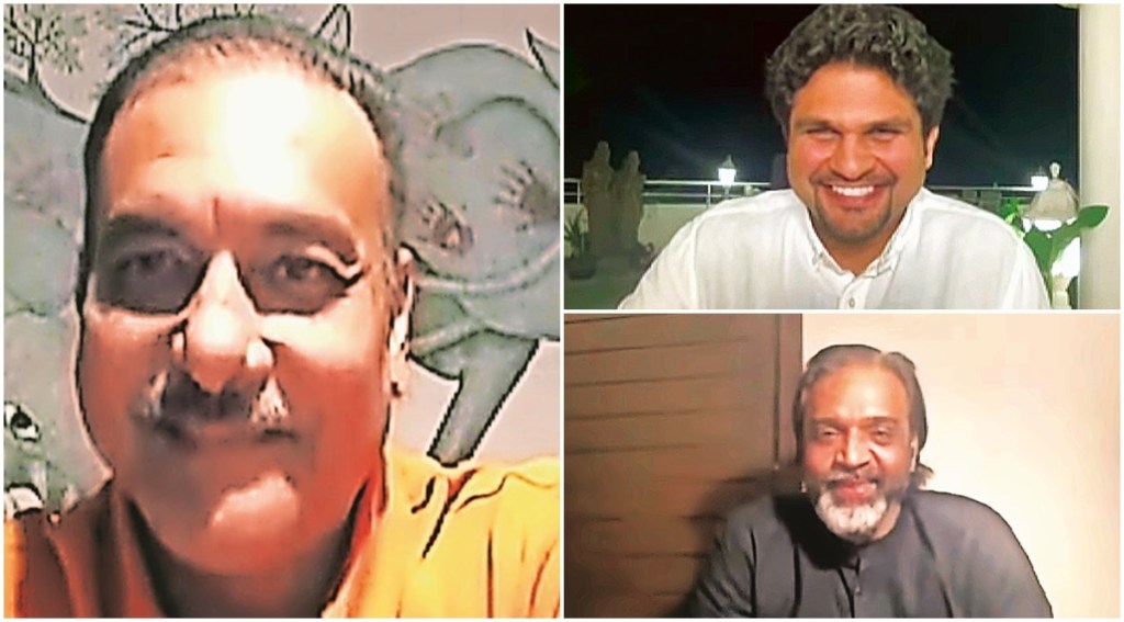 Ravi Shastri was in conversation with Anant Goenka, Executive Director, The Indian Express Group; and Sriram Veera, Deputy Associate Editor, The Indian Express Ravi Shastri was in conversation with Anant Goenka, Executive Director, The Indian Express Group; and Sriram Veera, Deputy Associate Editor, The Indian Express