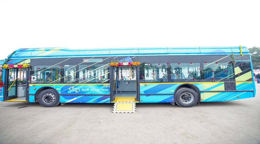 electric bus, Delhi