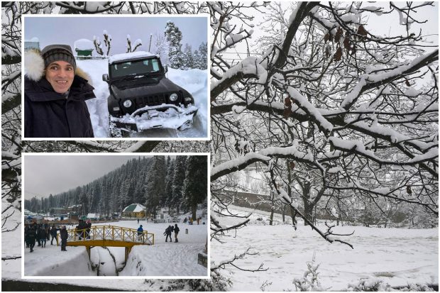 Kashmir valley is currently under the grip of the 40-day harshest winter period known as 'Chilla-i-Kalan' which began on December 21. The minimum temperature in most places of Kashmir stayed close to the freezing point. Gulmarg, the famous skiing resort in north Kashmir, recorded a low of minus 3.5 degrees Celsius -- up from previous night's 4.0 degrees Celsius. Former Jammu & Kashmir CM Omar Abdullah also shared pictures of himself at a snow covered road in Gulmarg. Let us take a look at some of more images from Kashmir: