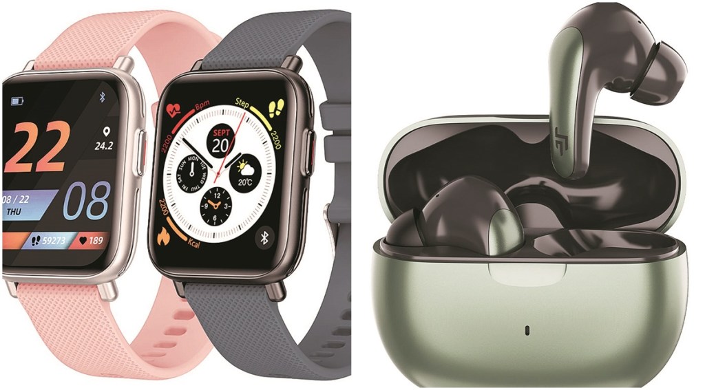 The dust and water resistant IP67 certified smartwatch also has an inbuilt mechanism for notification and call alerts.